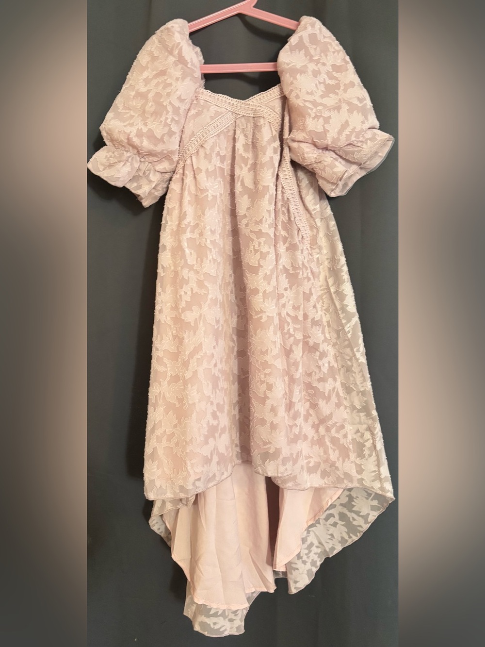 Joyfolie- Lilya puff sleeve floral design Dress - Size 8